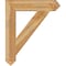 Ekena Millwork Traditional Arts & Crafts Rough Sawn Bracket, Western Red Cedar, 6"W x 32"D x 38"H BKT06X32X38TRA03RWR - alternate 3